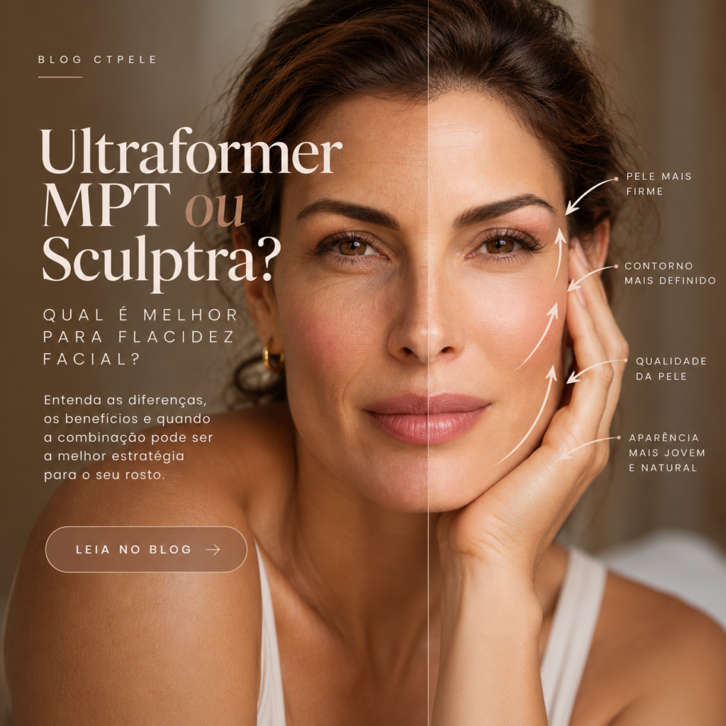 Ultraformer MPT ou Sculptra: qual é melhor para flacidez facial?